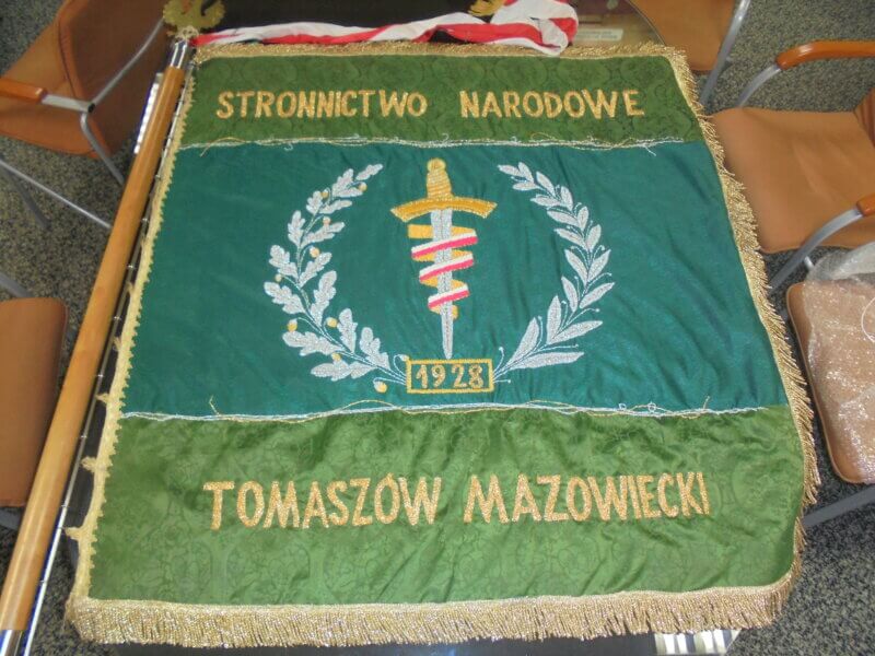 Sztandar Stronnictwa Narodowego w Tomaszowie Mazowieckim